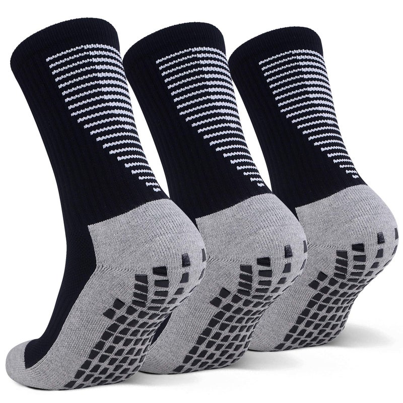 JHM Grip Non Slip Anti Slip Non Skid Slipper Sport Athletic Socks for Men and Women for US shoe sizes 6-12 - Image 1